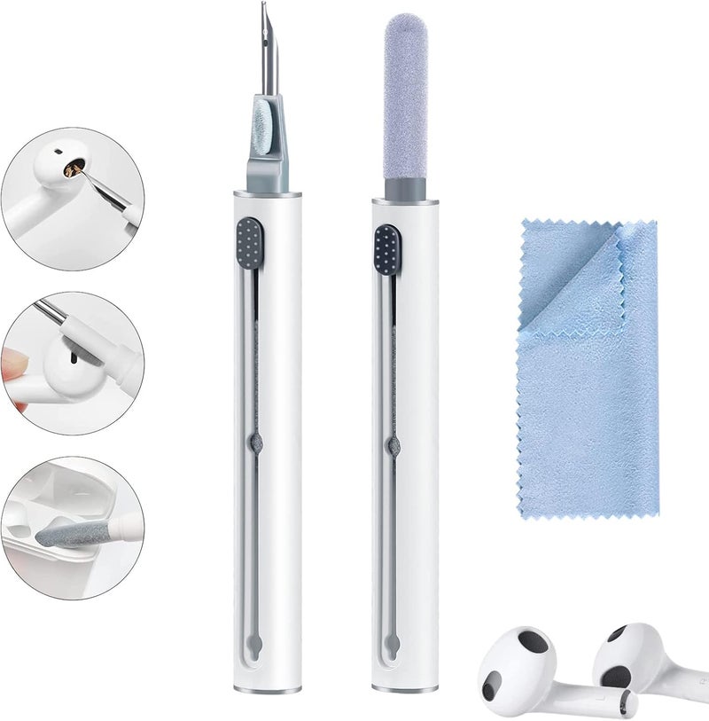 VUBOJO Airpod Cleaner Kit, Earbud Cleaning Kitfor Airpods Pro 1 2 3,Multi-FunctionCleaning Pen with Soft Brush FlockingSponge, Suitable for BluetoothHeadset, Charging Box, Mobile Phone,Earbud (1Pcs) - Image 1